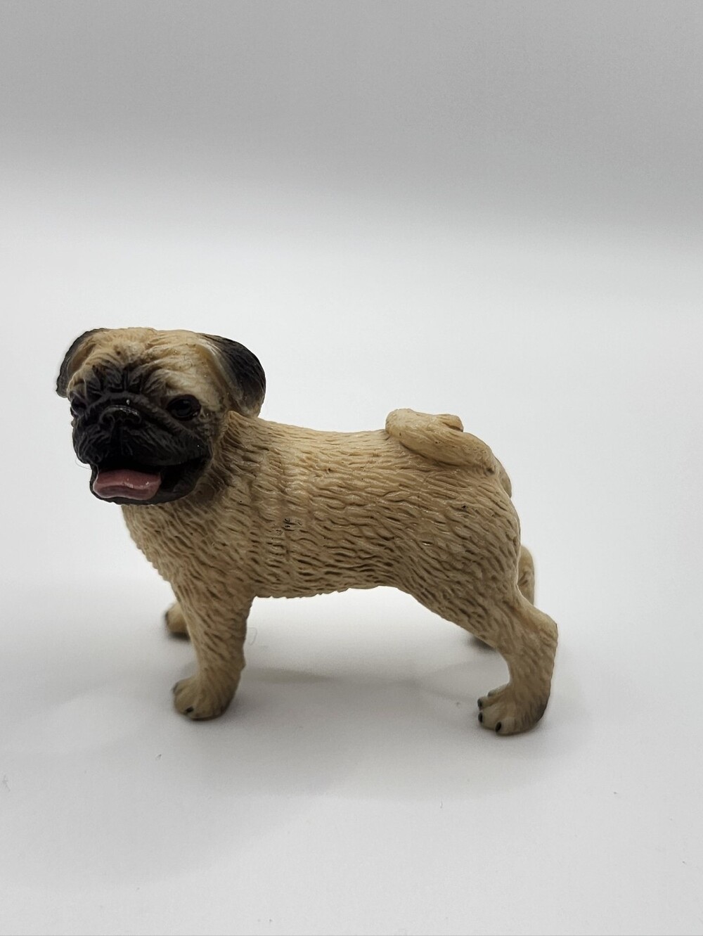 Retired Schleich Pug Dog figurine #16381 Stamped 2009 Farm Animals